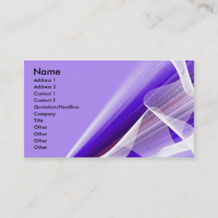 Shades of Purple Rays and Waves Business Card