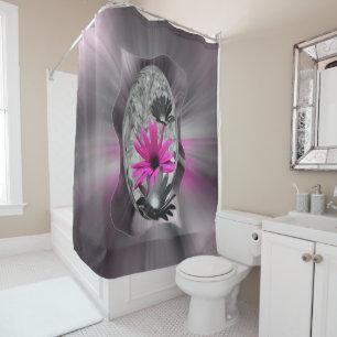 Shades of purple shower curtain