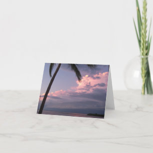Shades of Purple sky on a blank note card