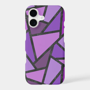 Shades of purple stained glass pattern