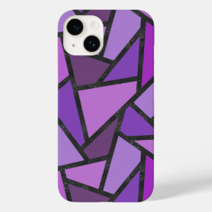 Shades of purple stained glass pattern  Case-Mate iPhone 14 case