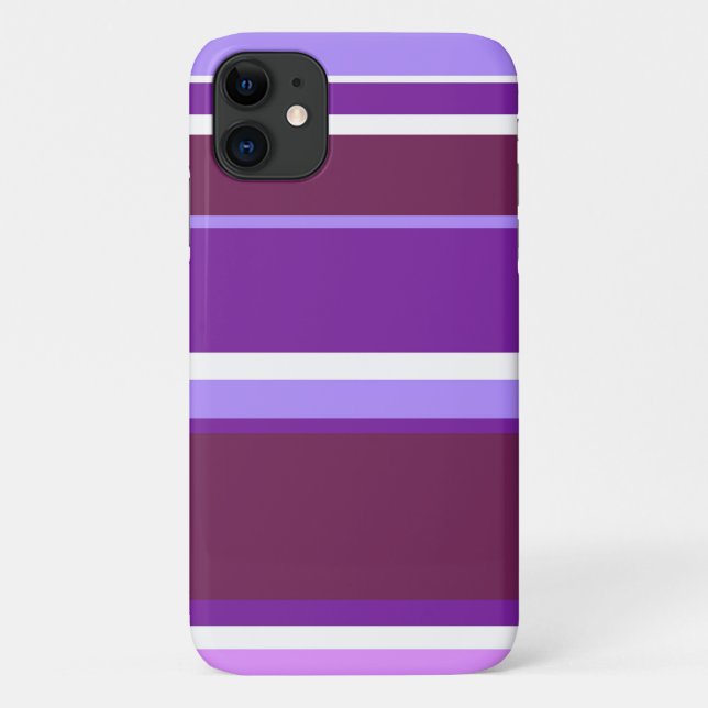 Shades of purple stripes Case-Mate iPhone case (Back)