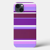 Shades of purple stripes Case-Mate iPhone case
