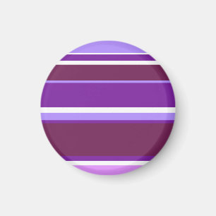 Shades of purple stripes magnet