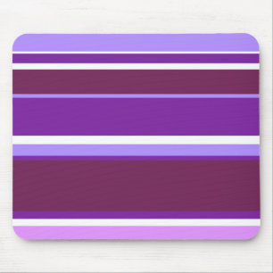 Shades of purple stripes mouse pad