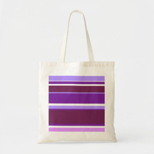 Shades of purple stripes tote bag