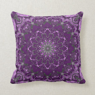 Shades of Purple Tapestry-look Pillow