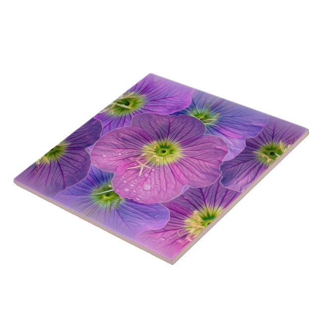 Shades of purple tile (Side)