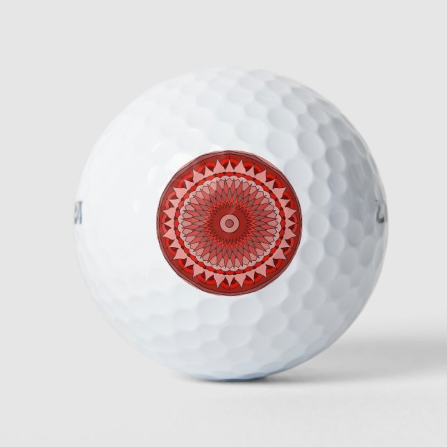Shades of Red Golf Balls (Front)