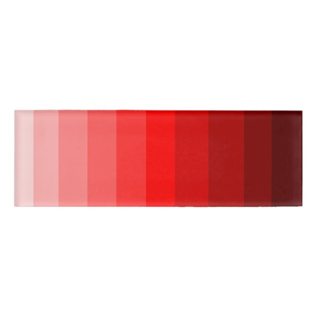 Shades of Red Name Tag (Front)