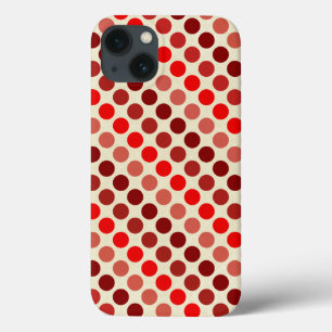 Shades of Red Polka Dots by Shirley Taylor iPhone 13 Case