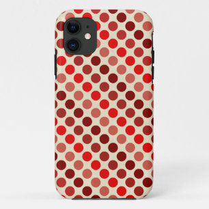 Shades of Red Polka Dots by Shirley Taylor Case-Mate iPhone Case