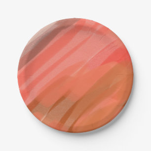 Shades of Rosy Blush Paper Plate