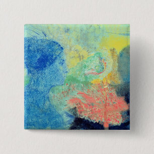 Shades of Sleep (pastel on paper 15 Cm Square Badge