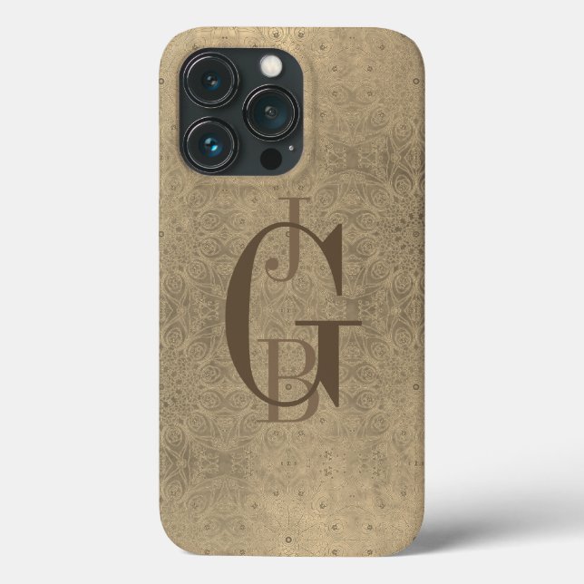Shades of Taupe and Gold Ombre Incipio iPhone Case (Back)