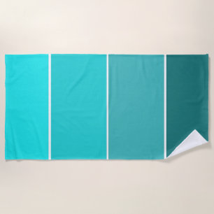 Shades of Teal Beach Towel