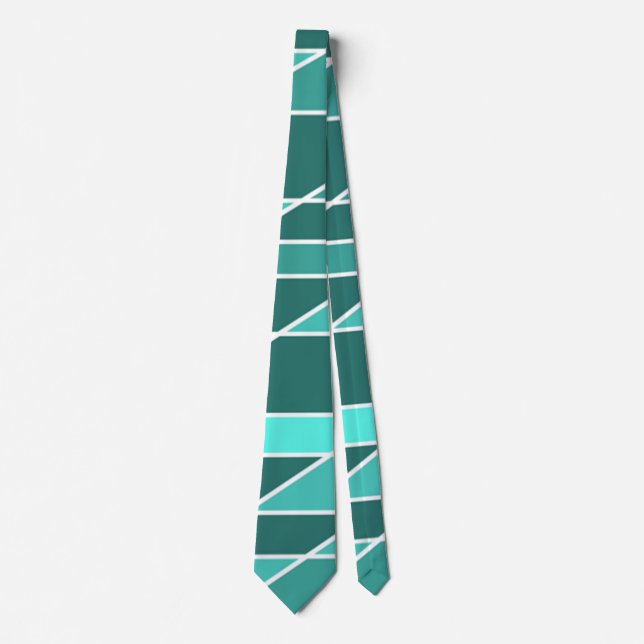 Shades of Teal Tie (Front)