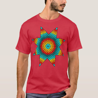 Shades of Turquoise Fire Colour Native American St T-Shirt