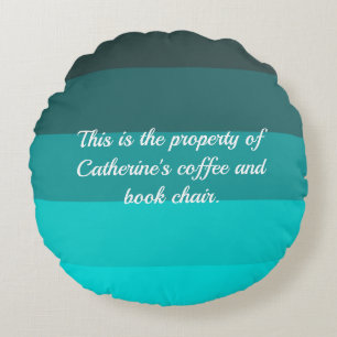 Shades of Turquoise Round Cushion