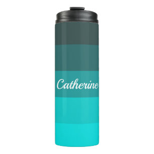 Shades of Turquoise Thermal Tumbler