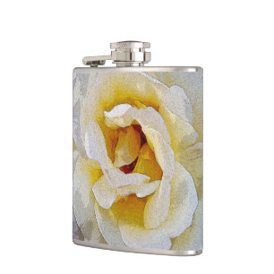 shades of white to yellow hip flask