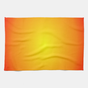 Shades of Yellow Orange Cheerful Bright Tea Towel