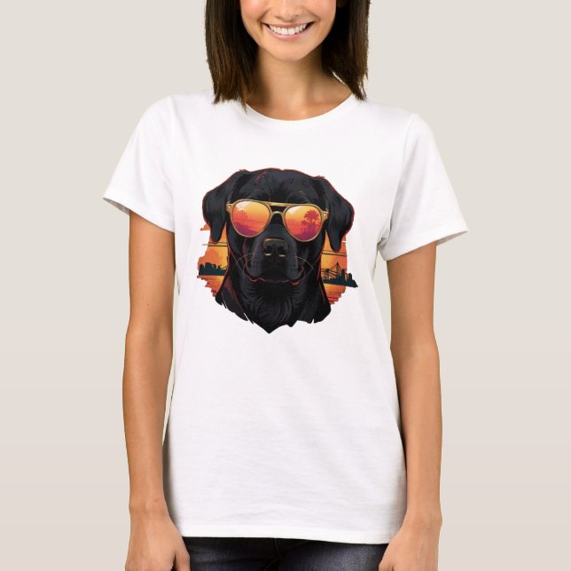 Shades On, Paws Ready T-Shirt (Front)