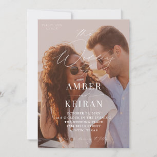 Shades- Sun Kissed Photo Wedding Invitation
