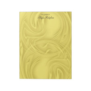 Shadow Abstract Over Yellow Artwork Personalized  Notepad