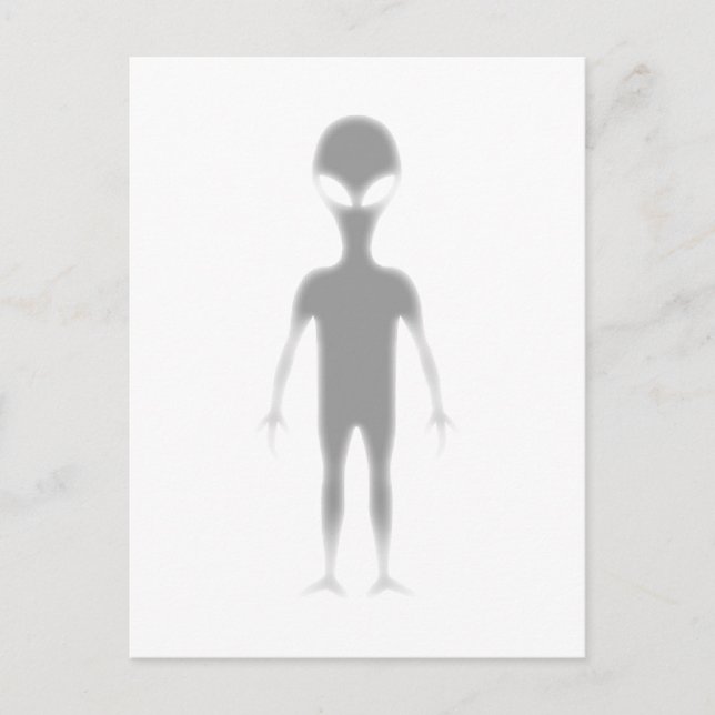 Shadow Alien Customisable printed background colou Postcard (Front)