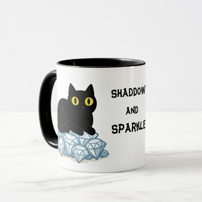 Shadow and sparkle mug (Front Left)