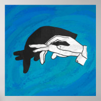 Shadow Anteater On Blue