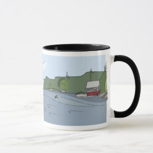 Shadow Bay Panorama Mug [black "ringer"] 11oz