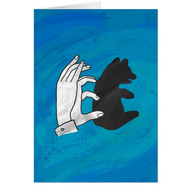 Shadow Bear Cub On Blue (Front)