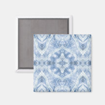 Shadow Blue Abstract Watercolor Art
