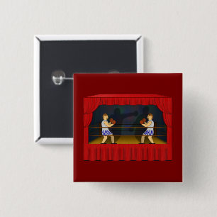 Shadow Box-ing - 15 Cm Square Badge