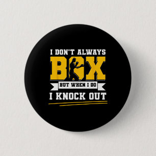 Shadow Boxing Punching Kickboxing G Gloves Boxer F 6 Cm Round Badge