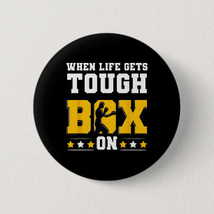 Shadow Boxing Punching Kickboxing G Gloves Boxer F 6 Cm Round Badge