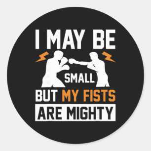 Shadow Boxing Punching Kickboxing G Gloves Boxer F Classic Round Sticker