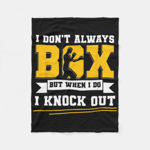 Shadow Boxing Punching Kickboxing G Gloves Boxer F Fleece Blanket