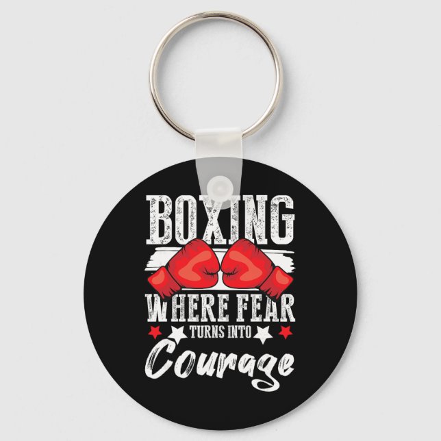 Shadow Boxing Punching Kickboxing G Gloves Boxer F Key Ring (Front)
