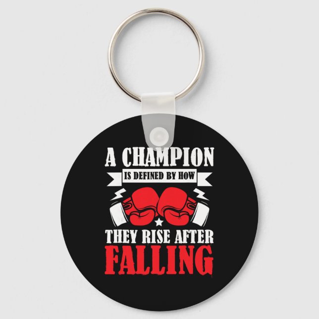 Shadow Boxing Punching Kickboxing G Gloves Boxer F Key Ring (Front)