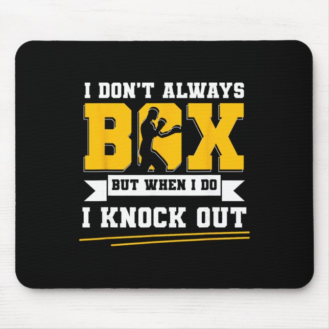 Shadow Boxing Punching Kickboxing G Gloves Boxer F Mouse Pad (Front)