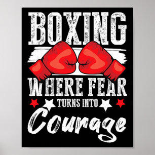 Shadow Boxing Punching Kickboxing G Gloves Boxer F Poster