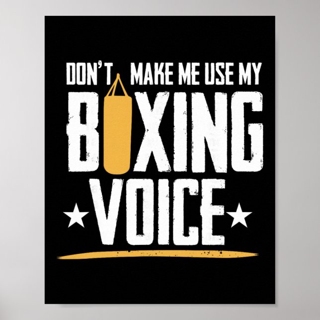 Shadow Boxing Punching Kickboxing G Gloves Boxer F Poster (Front)