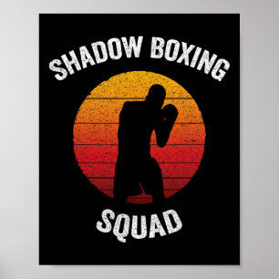 Shadow Boxing Squad Vintage Kickboxing Poster