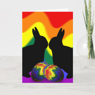 Shadow Bunnies Holiday Card