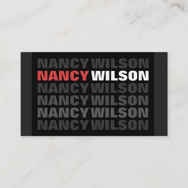 Shadow Business Card (Front)