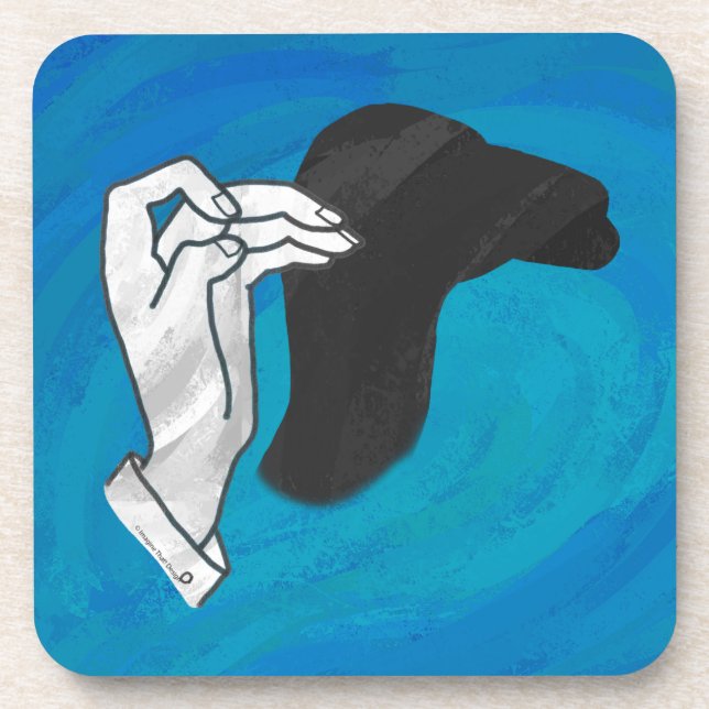 Shadow Camel On Blue Coaster (Front)
