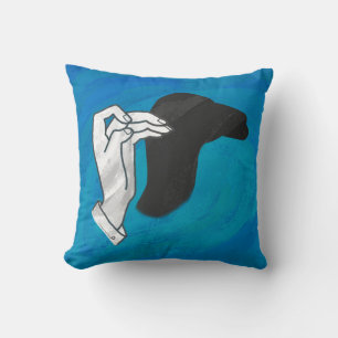 Shadow Camel On Blue Cushion